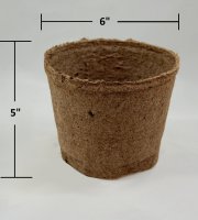 Jiffy Pots #160  6in. Round x 5 in deep