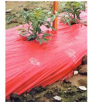 Red Plastic Mulch 1.0 mil Embossed