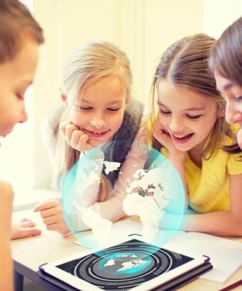 A classroom using modern adaptive tools for self-directed learning