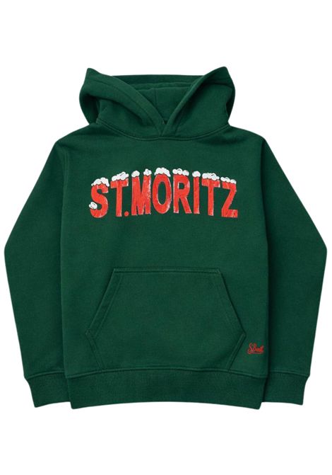 Felpa bambino verde in cotone MC2 SAINT BARTH | OLI0001/MAVERDE