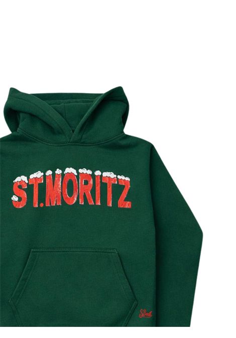 Felpa bambino verde in cotone MC2 SAINT BARTH | OLI0001/MAVERDE