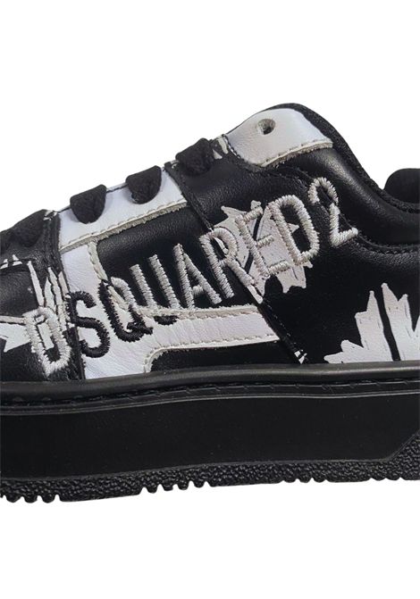 Black leather children's shoes DSQUARED2 | 79188/PIANERO