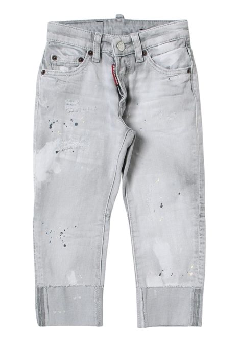 Jeans bambino grigio in cotone DSQUARED2 | DQ789456GRIGIO