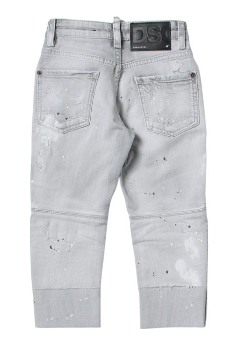 Jeans bambino grigio in cotone DSQUARED2 | DQ789456GRIGIO