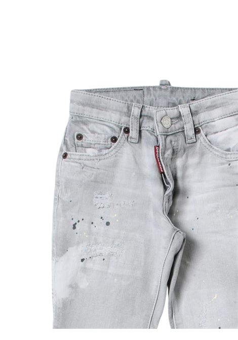 Jeans bambino grigio in cotone DSQUARED2 | DQ789456GRIGIO