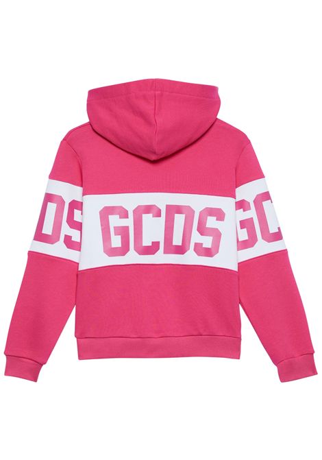 Felpa unisex fucsia in cotone GCDS | B2KU1926BAFUCSIA