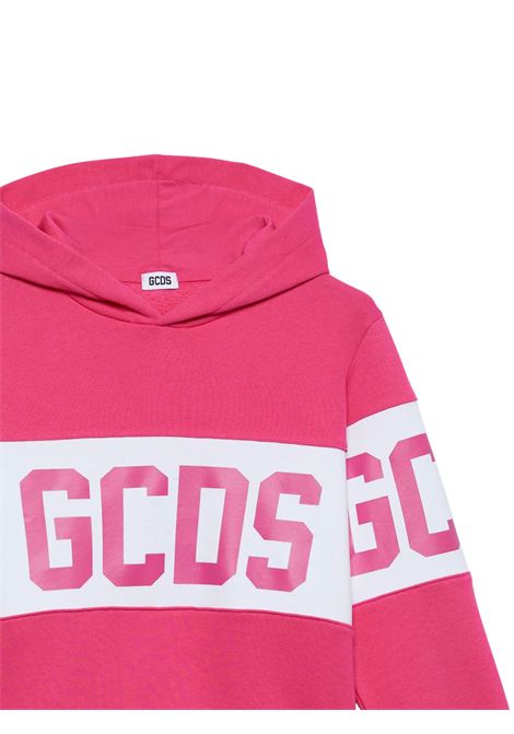 Felpa unisex fucsia in cotone GCDS | B2KU1926BAFUCSIA