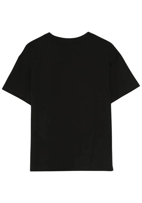 Black cotton T-shirt for girls GCDS | B2KW2335BA3NERO