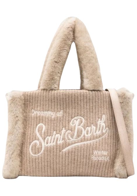 Beige shearling bag for girls MC2 SAINT BARTH | COL0034/MOBEIGE