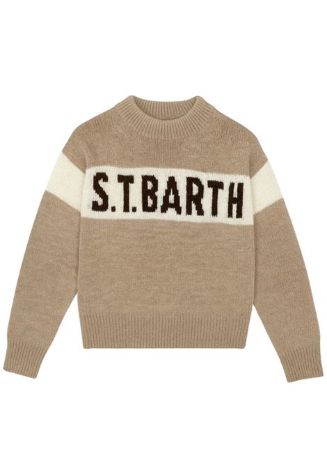 Maglione unisex beige in lana MC2 SAINT BARTH | DANY009/MOBEIGE