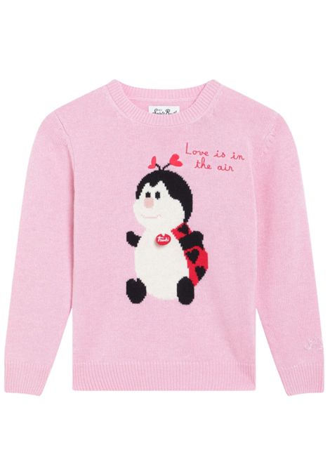 Pink wool sweater for girls MC2 SAINT BARTH | PRC001/MOROSA