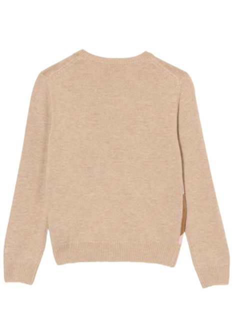 Maglione bambina beige in lana MC2 SAINT BARTH | PRINCESS/MOBEIGE