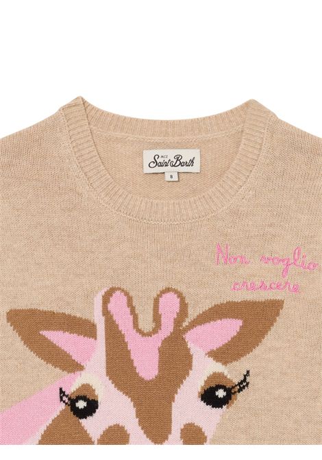 Maglione bambina beige in lana MC2 SAINT BARTH | PRINCESS/MOBEIGE