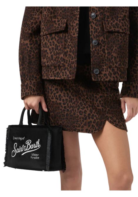 Black velvet bag for girls MC2 SAINT BARTH | VAMI027/MONERO