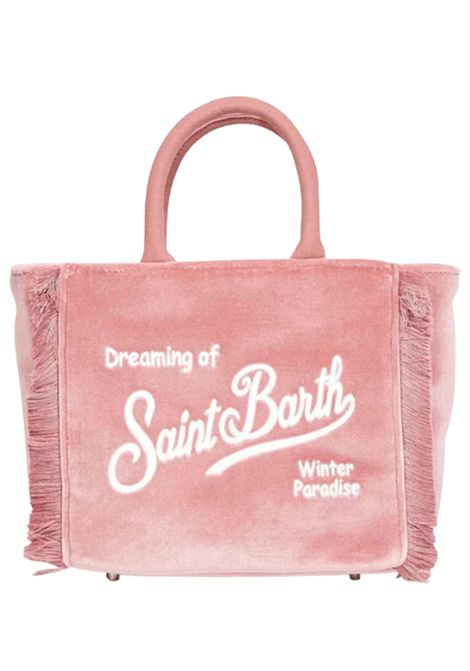 Pink velvet bag for girls MC2 SAINT BARTH | VAMI027/MOROSA