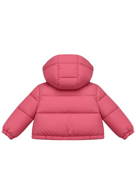 Pink padded baby jacket Moncler | LAURIEROSA