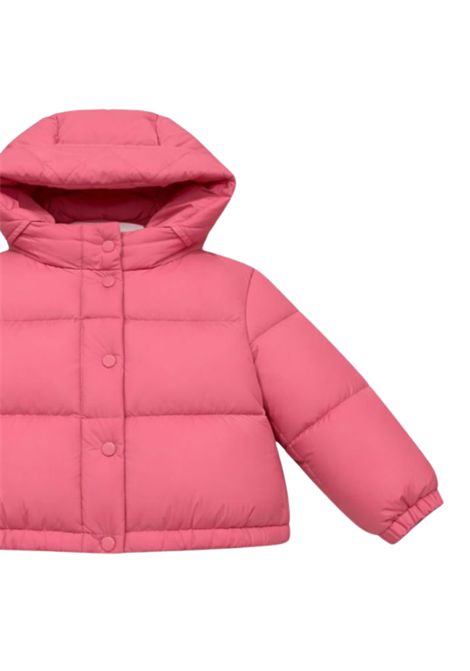 Pink padded baby jacket Moncler | LAURIEROSA