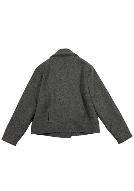 Cappotto bambina in misto lana Please | JB29120G66/MAGRIGIO