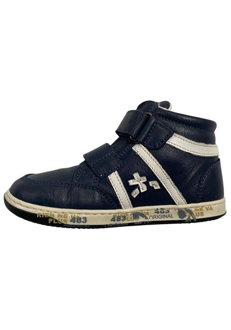 Scarpe bambino blu in pelle PREMIATA | 24342501/PIABLU