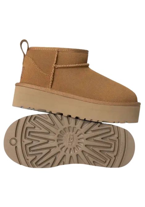 Scarpe bambina cammello in camoscio Ugg | K/1157791K/GIOCHESTNUT