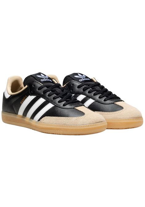 Unisex black leather shoes Adidas | JQ8555NERO