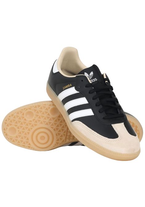 Unisex black leather shoes Adidas | JQ8555NERO