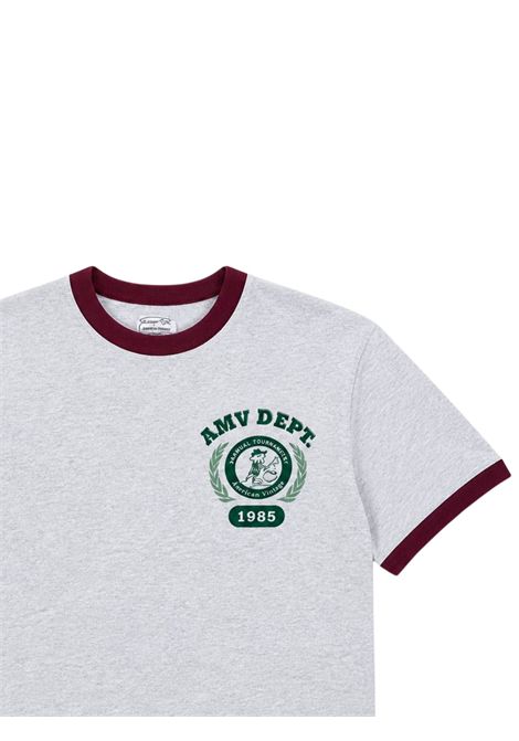 T-shirt bambino grigia in cotone AMERICAN VINTAGE | KGAMI02EI/DEGRIGIO