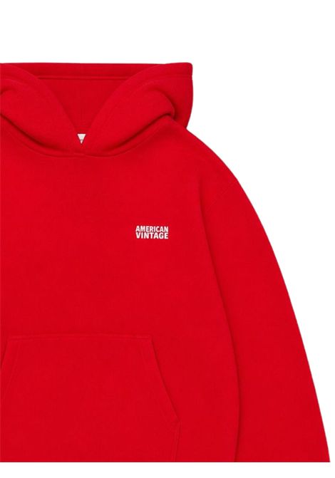 Red cotton sweatshirt for girls AMERICAN VINTAGE | KIZU0333AAA/DEROSSA