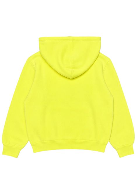Unisex fluorescent yellow cotton sweatshirt AMERICAN VINTAGE | KIZU03AA/DEGIALLO FLUO