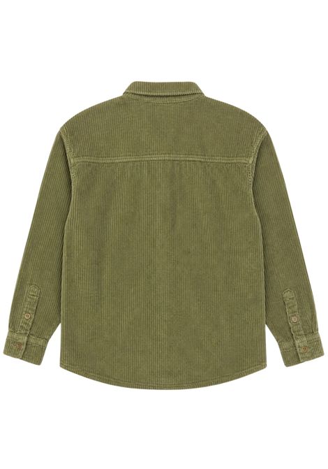 Camicia bambino verde in velluto AMERICAN VINTAGE | KPADO06A/DEVERDE
