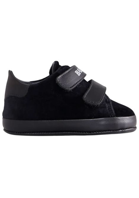 Scarpe neonato nere in pelle BALMAIN | BX0596/PIANERO