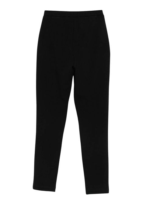 Black viscose trousers for girls BALMAIN | BX6C11/CENERO