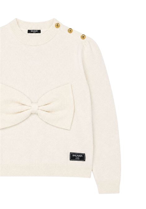 Girls' wool blend sweater BALMAIN | BX9A10W0092/DEBPANNA