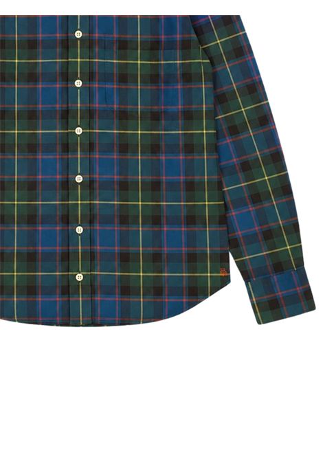 Camicia bambino blu/vede in cotone BELLEROSE | 454668/DEBBLU/VERDE