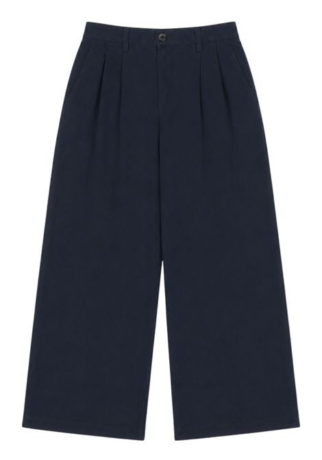 Pantalone bambina blu in cotone BELLEROSE | BK222116/DEBBLU
