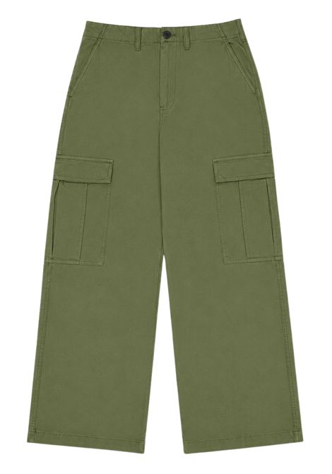Pantalone unisex verde in cotone BELLEROSE | BK242104/DEBVERDE