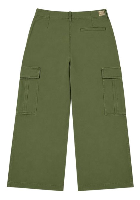 Pantalone unisex verde in cotone BELLEROSE | BK242104/DEBVERDE