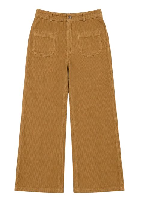 Pantalone bambina beige in velluto BELLEROSE | BK242107/DEBBEIGE