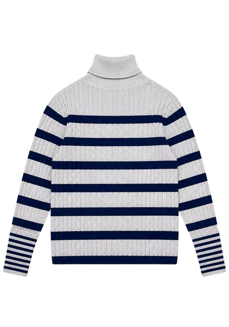 Gray wool sweater for girls BELLEROSE | BK242912/DEBGRIGIO