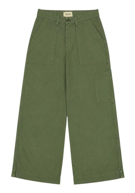 Jeans bambina verde in cotone BELLEROSE | BK251103/DEBVERDE