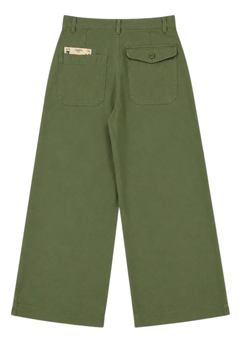 Jeans bambina verde in cotone BELLEROSE | BK251103/DEBVERDE
