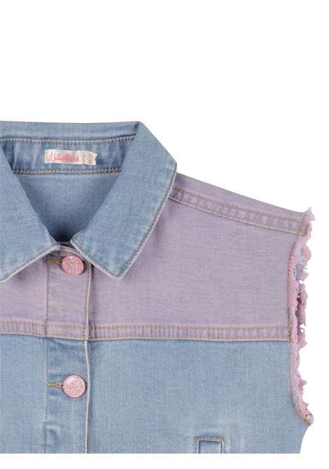 Smanicato bambina in cotone denim Billieblush | U21069/MADENIM