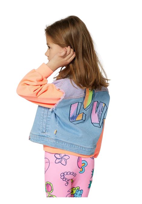 Smanicato bambina in cotone denim Billieblush | U21069/MADENIM