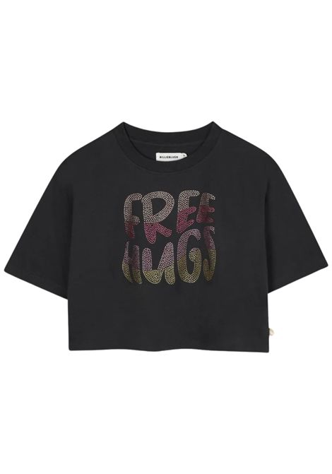 Girls' grey cotton T-shirt Billieblush | U21227/ANGRIGIO