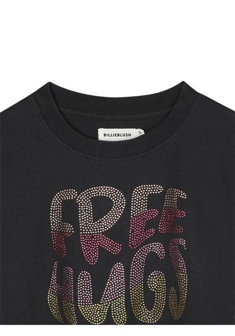 Girls' grey cotton T-shirt Billieblush | U21227/ANGRIGIO
