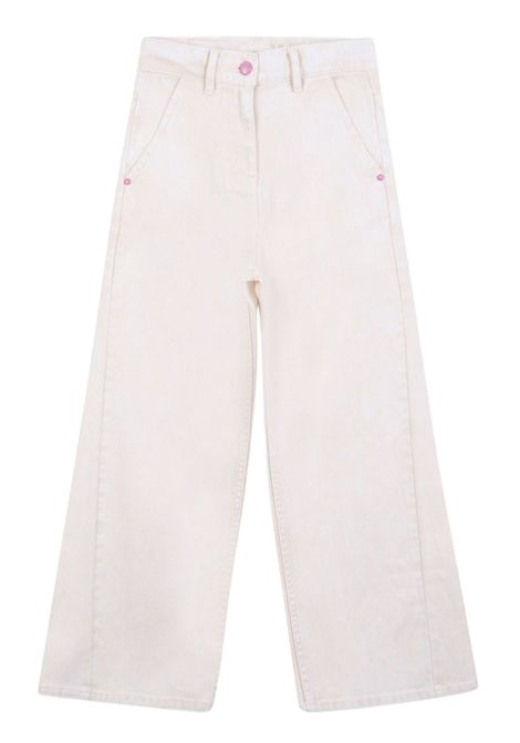 Jeans bambina beige in cotone Billieblush | U21237/ANBEIGE