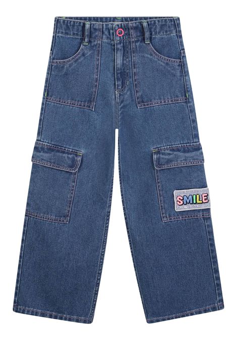 Jeans bambina in cotone denim Billieblush | U21329/MADENIM