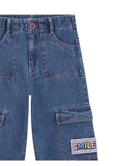 Jeans bambina in cotone denim Billieblush | U21329/MADENIM