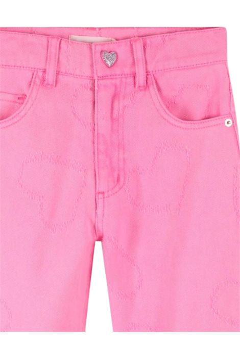 Jeans bambina rosa in cotone Billieblush | U21343/MAROSA