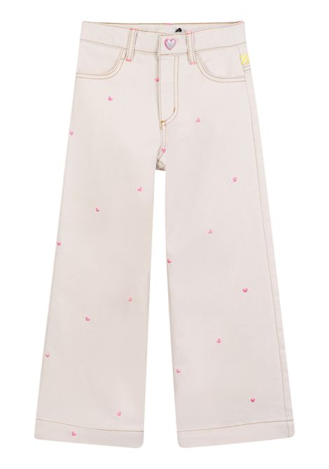 Beige cotton jeans for girls Billieblush | U21345/ANBEIGE